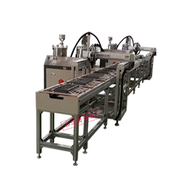 防水电源两级自动灌胶流水线